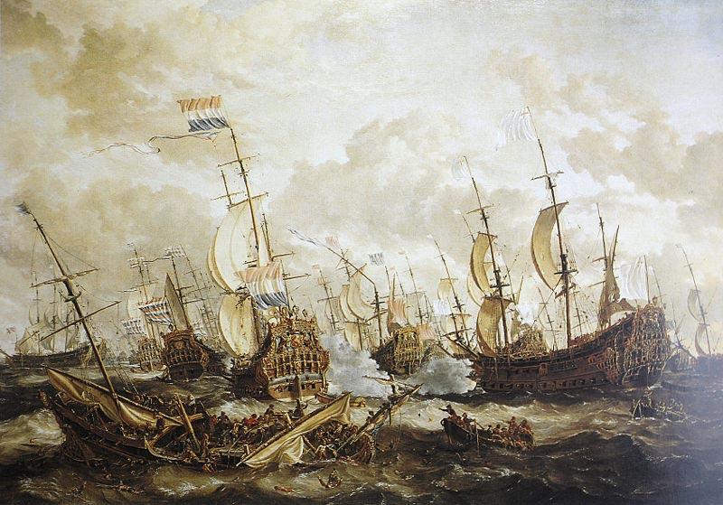 Abraham Storck Four Days Battle, 1-4 June 1666